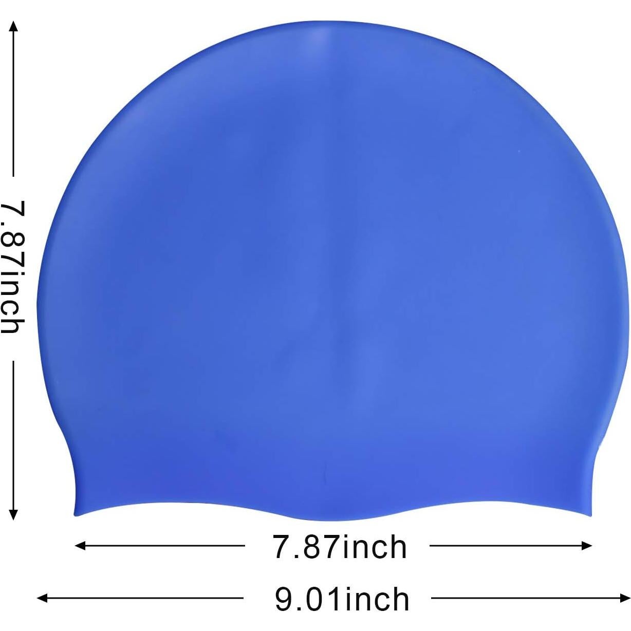 Gorros de Natación de Silicona DECYOOL - 4 Piezas con Clip y Tapones