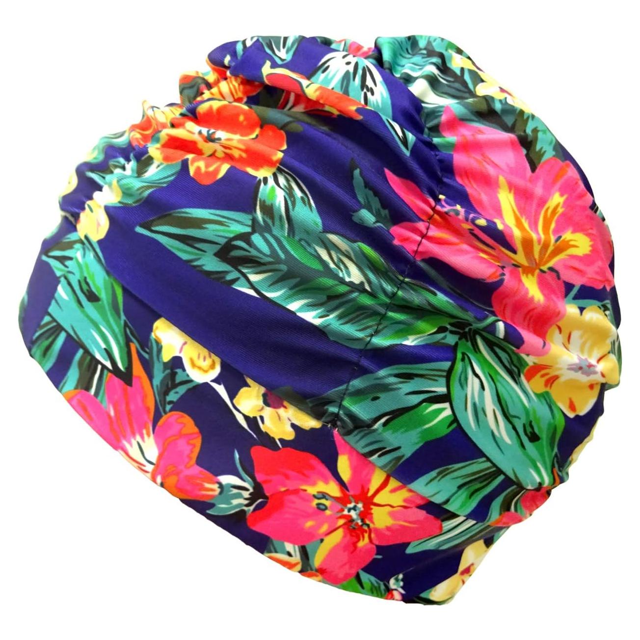 Gorro de natación plisado Honbay para cabello largo - Canna