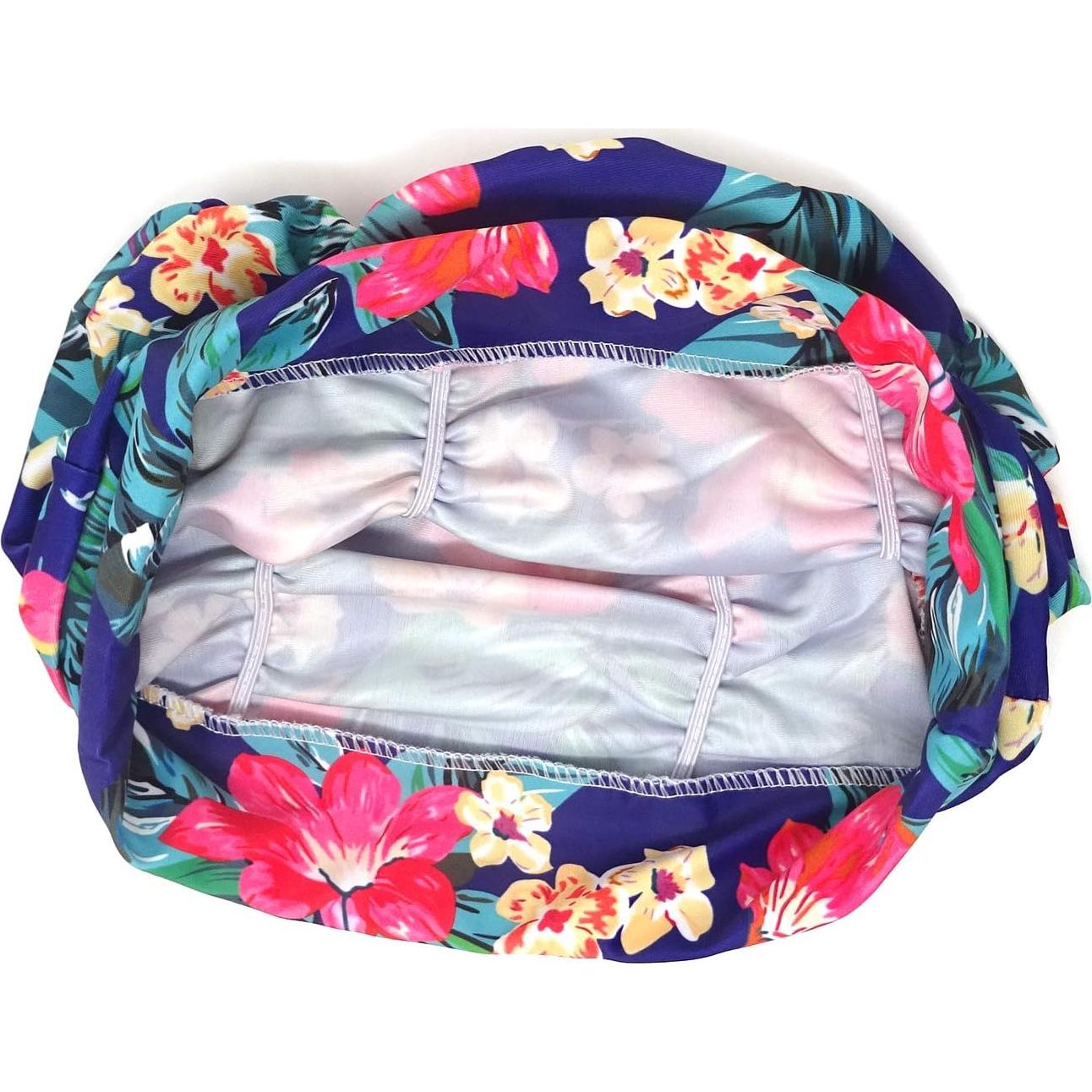 Gorro de natación plisado Honbay para cabello largo - Canna