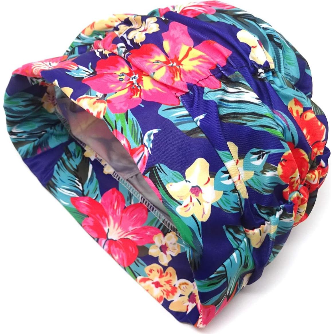 Gorro de natación plisado Honbay para cabello largo - Canna