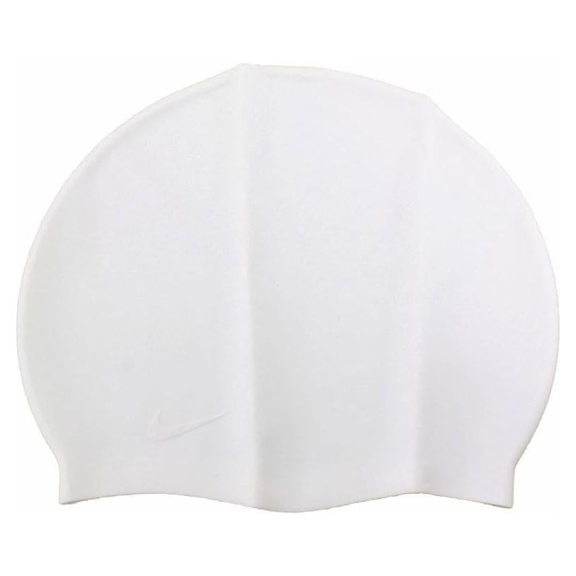 Gorro de Natación de Silicona Nike OS Blanco Hipoalergénico