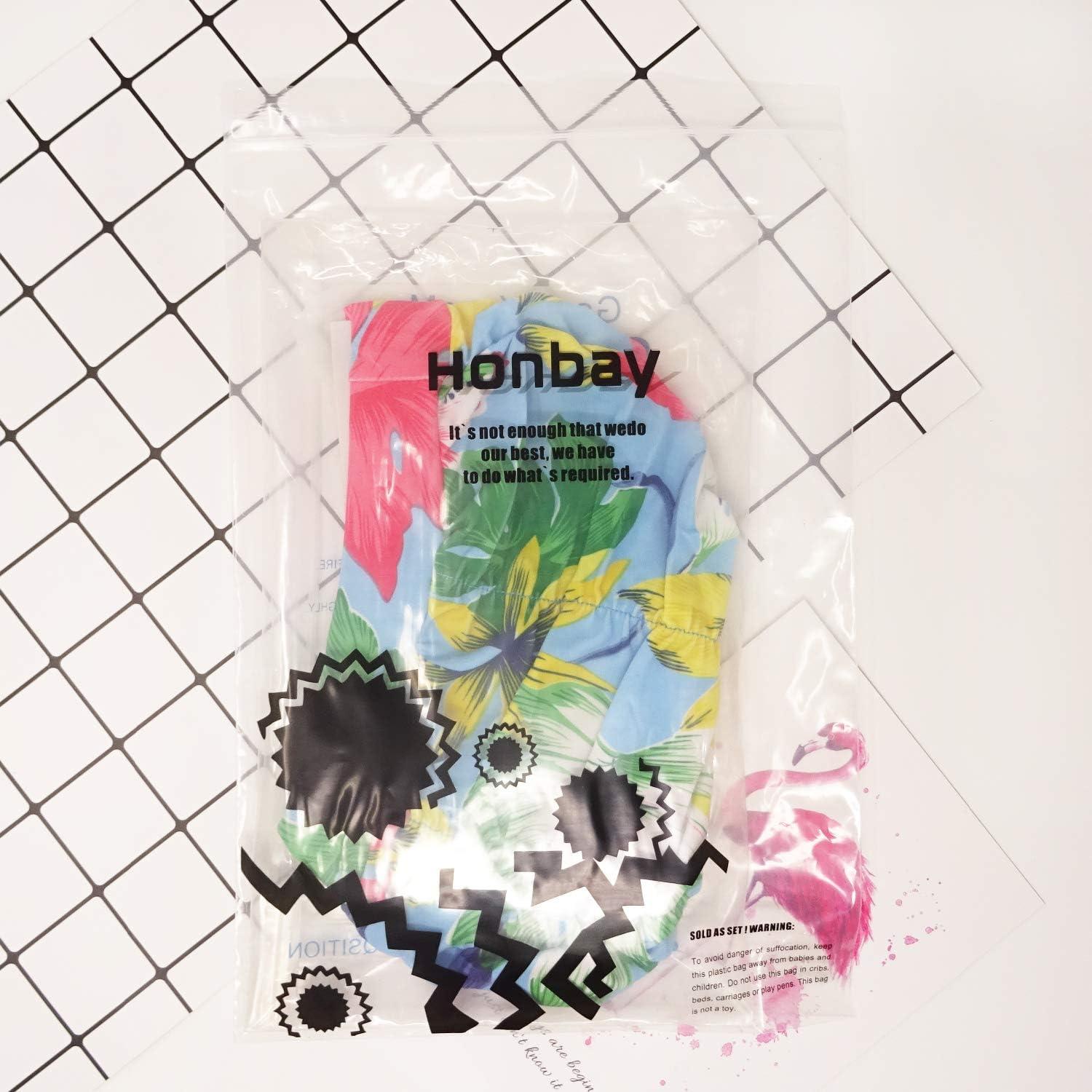 Gorro de natación plisado Honbay para cabello largo - Monstera