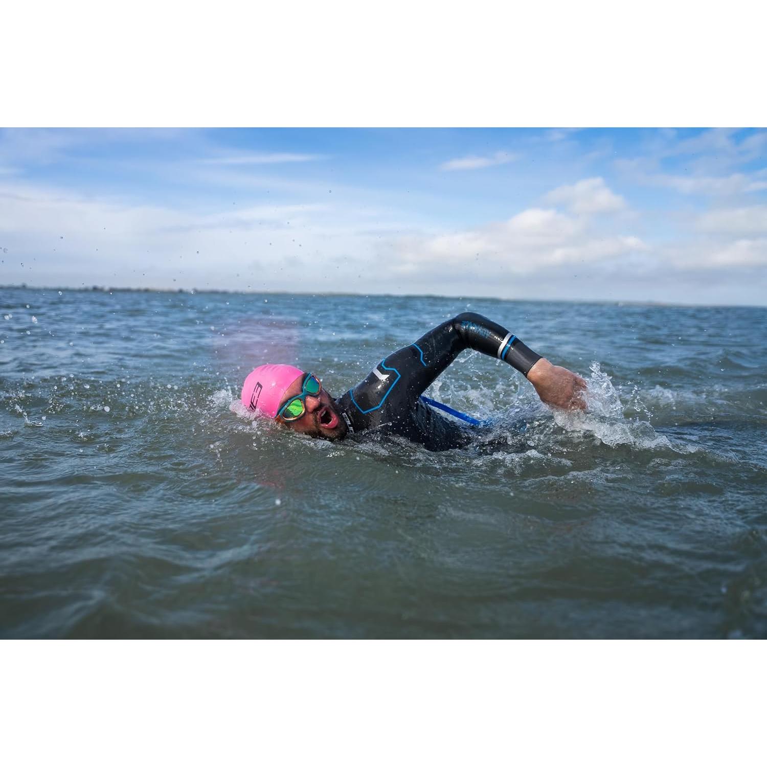 Gorro de natación de silicona ZONE3 Hi-Vis Rosa Unisex