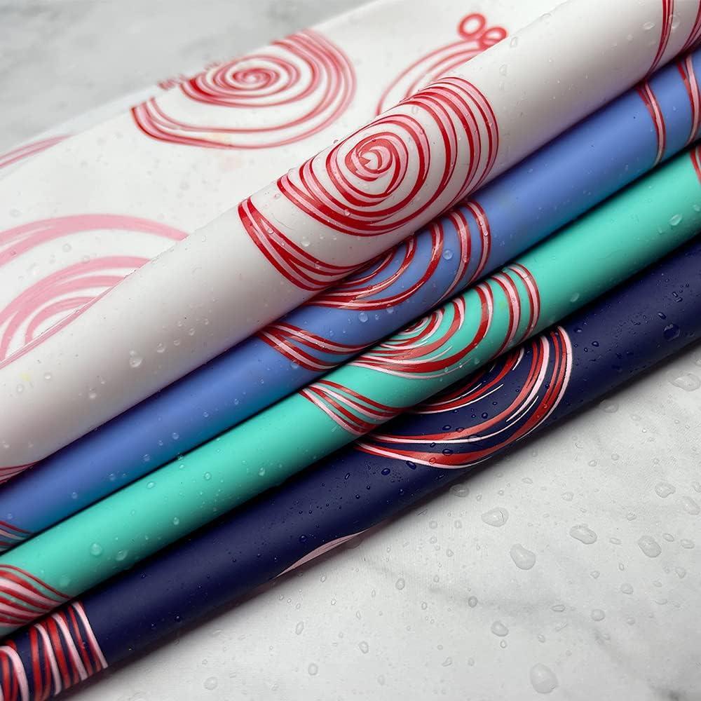 Gorro de natación Jonhasoo de silicona para mujer - Rayas