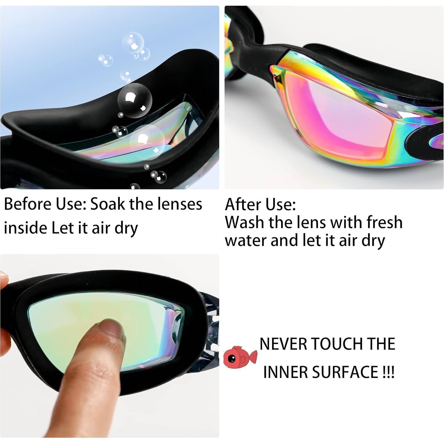 Gafas de Natación Anti-empañante Unisex - Paquete de 2