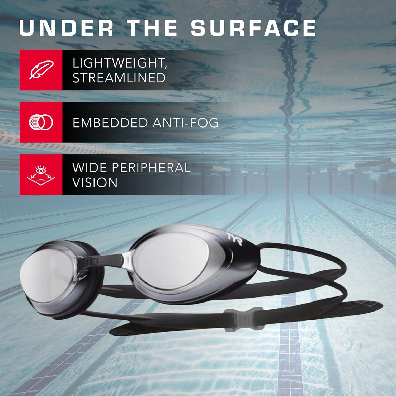Gafas de natación TYR Blackhawk Racing Espejadas Arcoíris