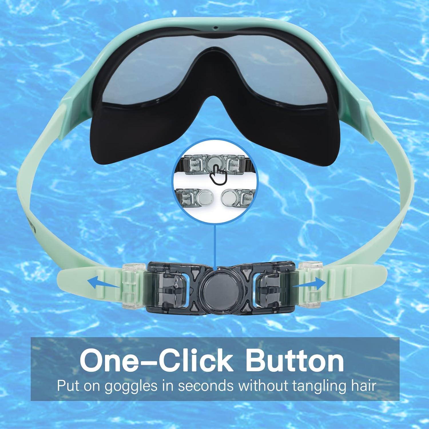 Gafas de Natación Keary 2 Pack Adultos Jóvenes UV Antiempañante