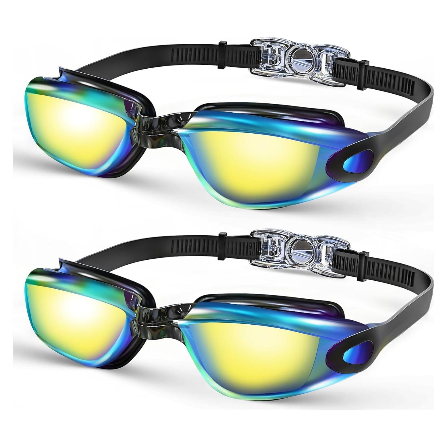 Paquete de 2 Gafas de Natación JugWoy con Lentes Polarizados UV
