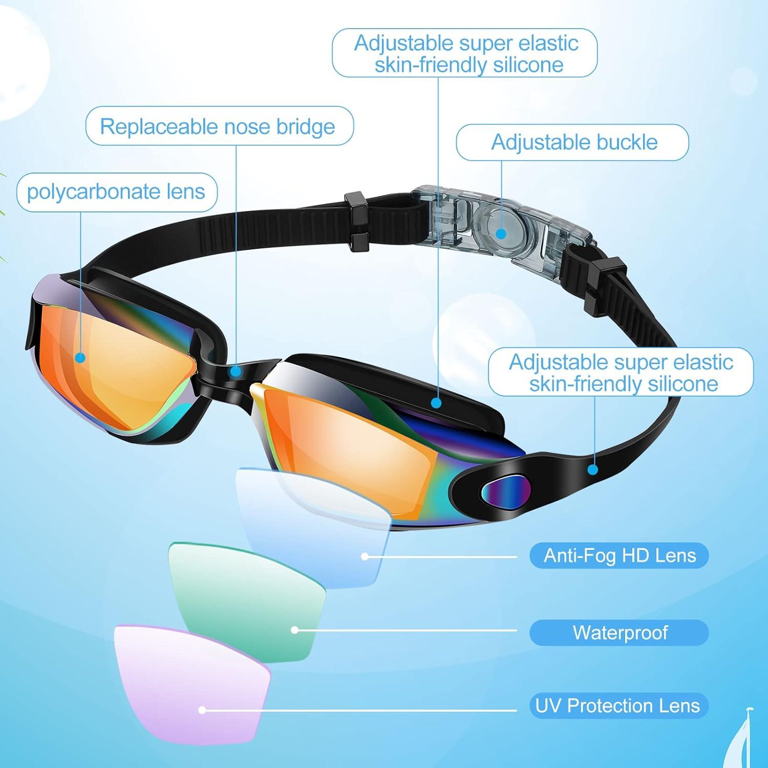 Gafas de Natación Fabbay 6 Pack Adultos Antiempañantes