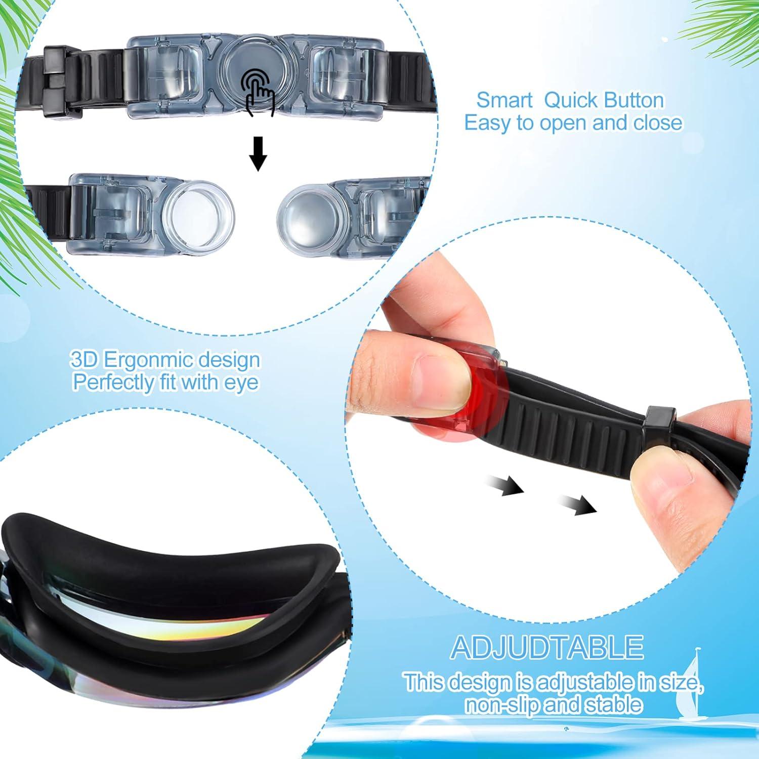 Gafas de Natación Fabbay 6 Pack Adultos Antiempañantes