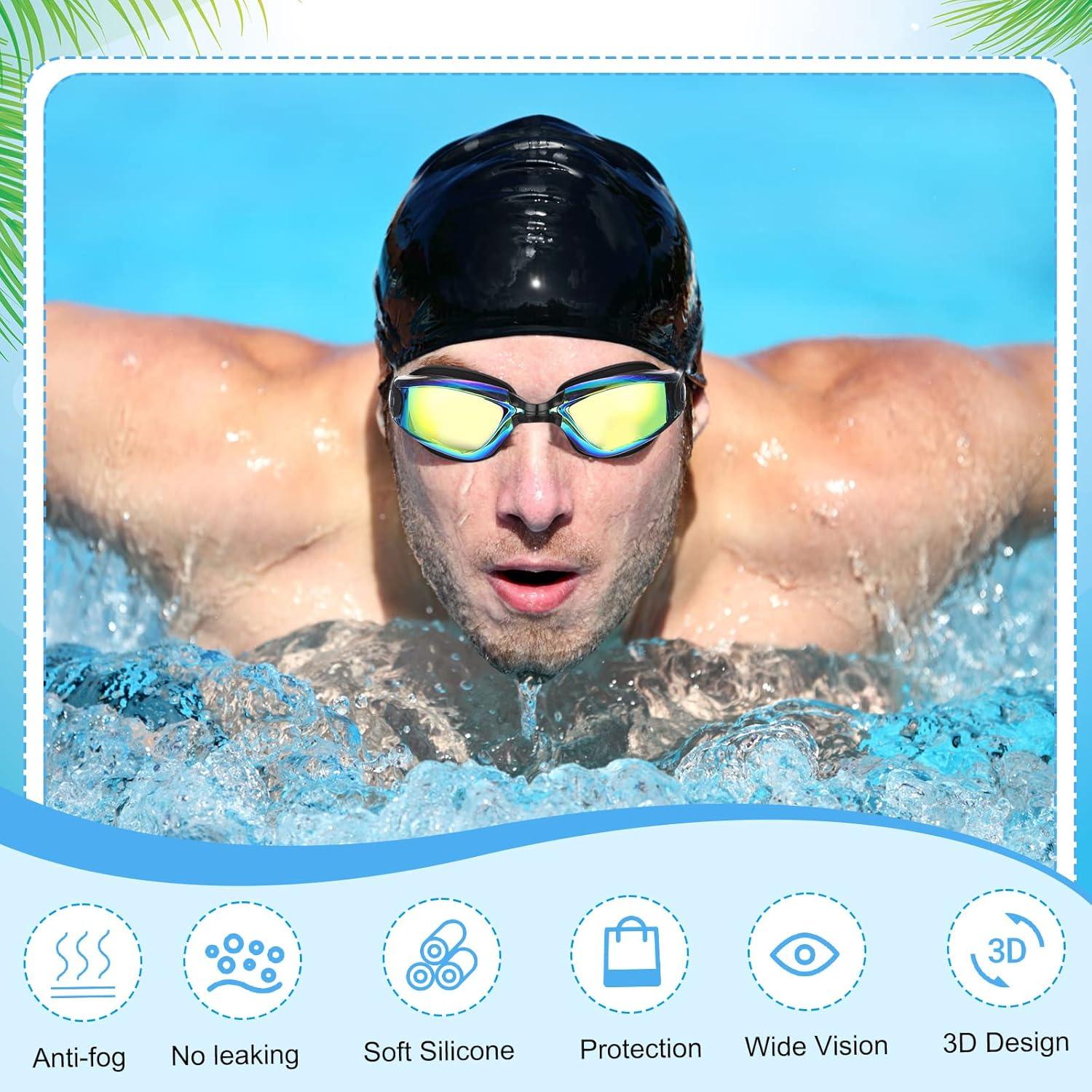 Gafas de Natación Fabbay 6 Pack Adultos Antiempañantes