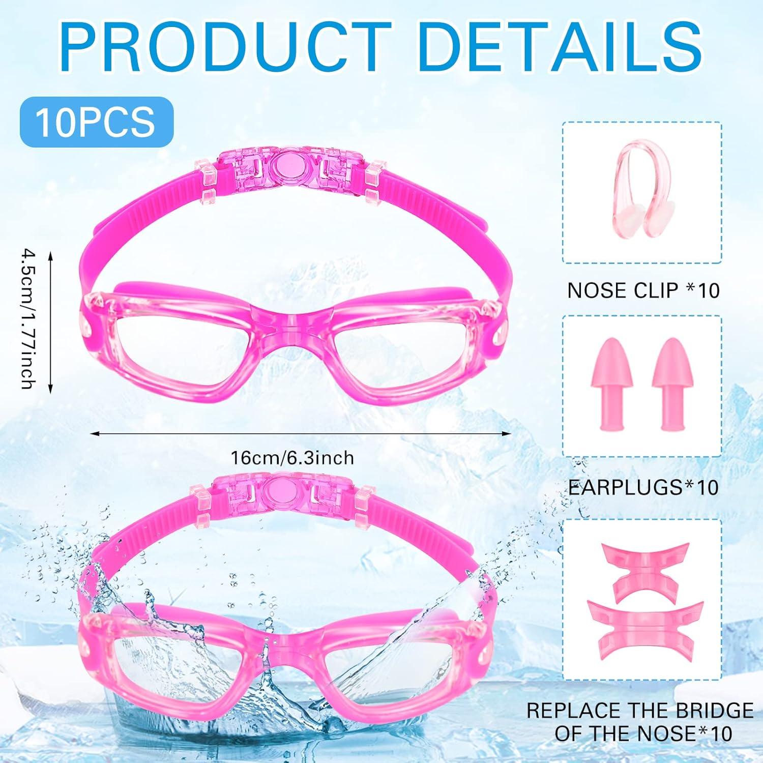 Gafas de Natación Treela 10 Pcs Antivaho Silicona Ajustables