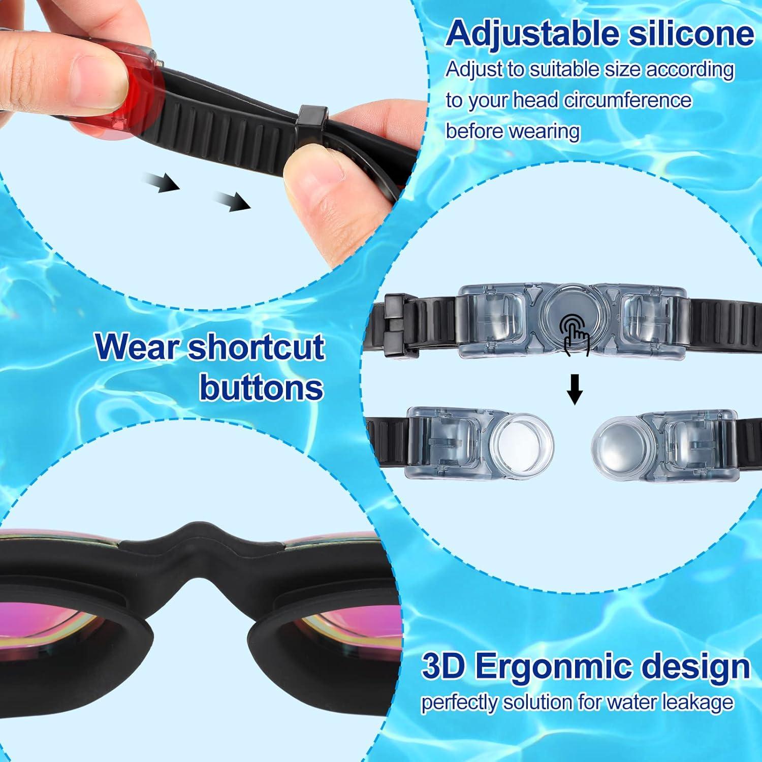 Gafas de natación Flutesan 12 Pack con antiempañante y tapones