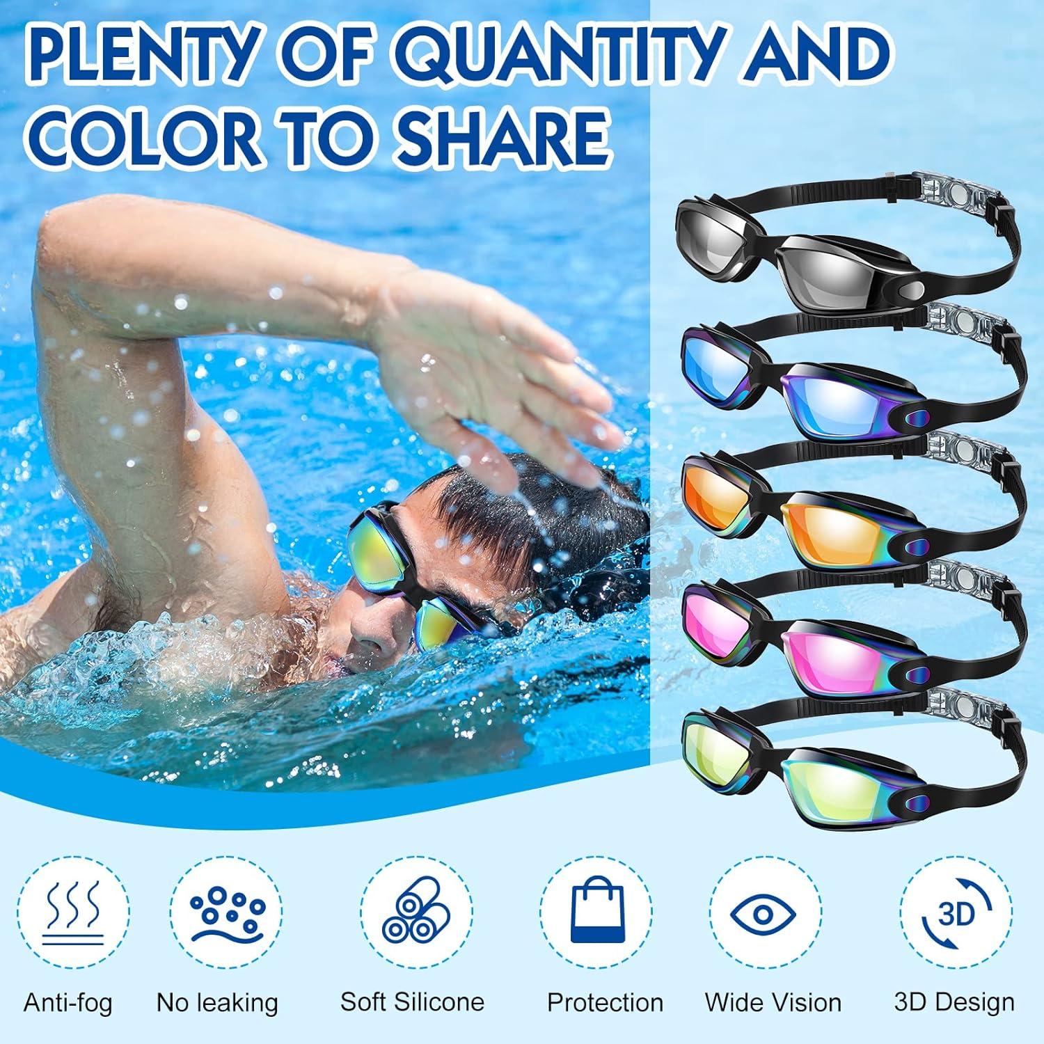 Gafas de natación Flutesan 12 Pack con antiempañante y tapones