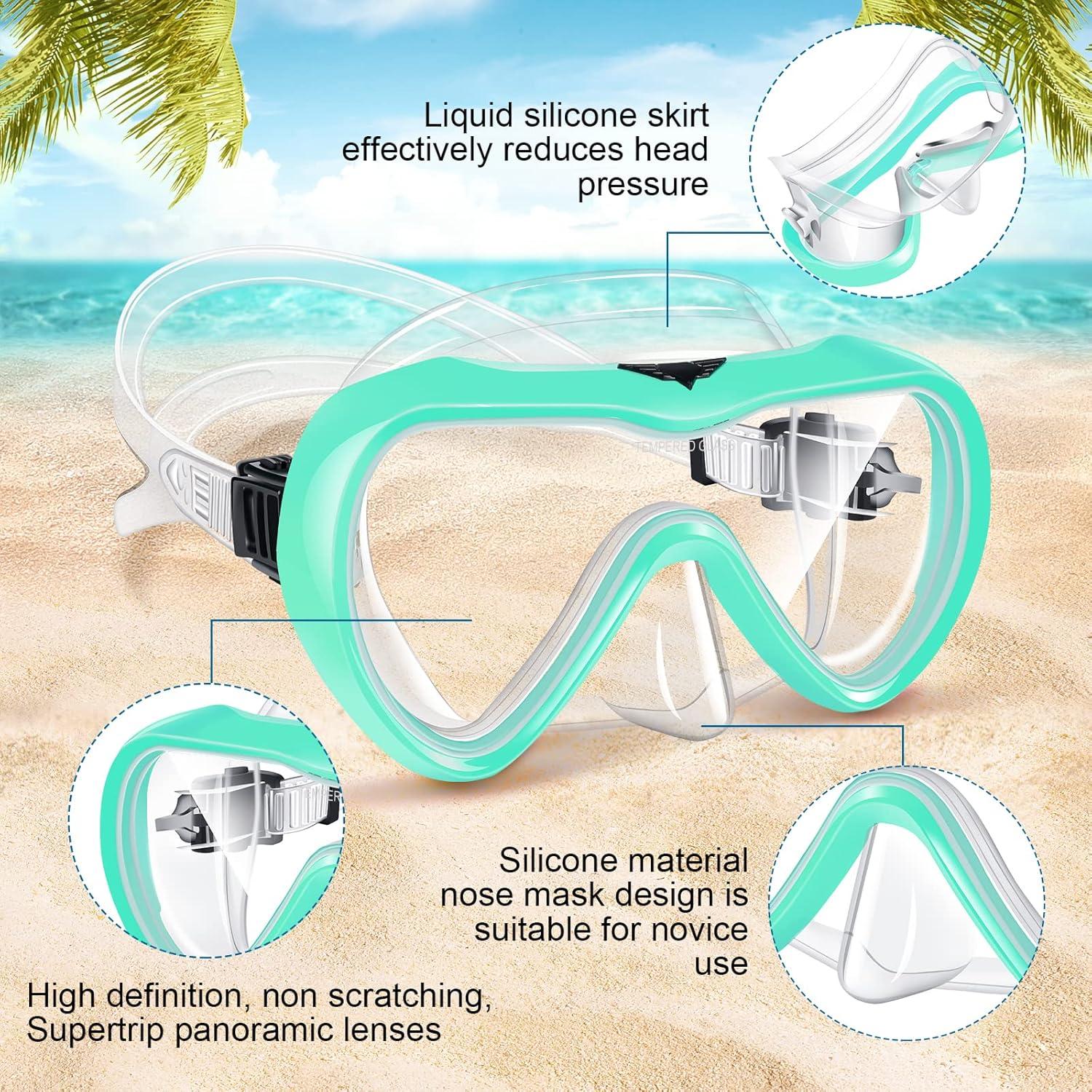 Gafas de Natación Supertrip para Adultos - Paquete de 2, Vidrio Templado