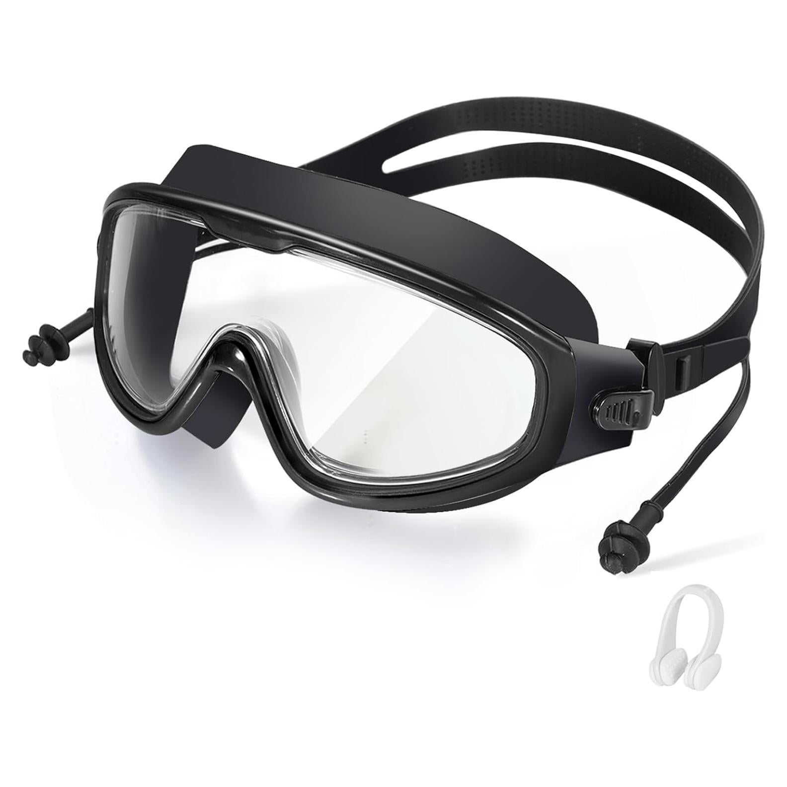 Gafas de natación Seasprint negras con protección UV y antiempañante