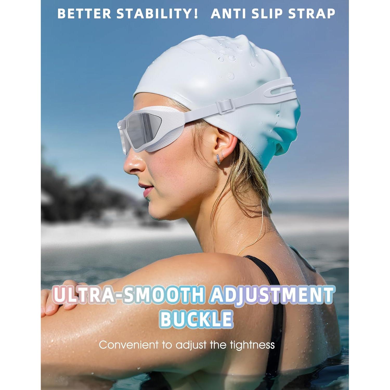 Gafas de Natación Greatever Unisex con Protección UV400