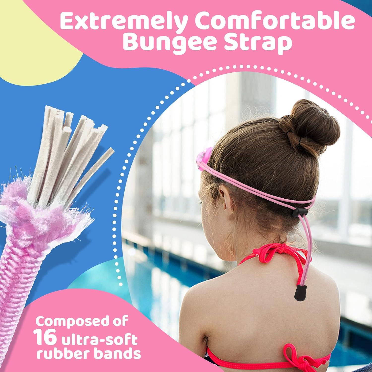 Gafas de natación Vvinca Kids con correa elástica y antiempañante