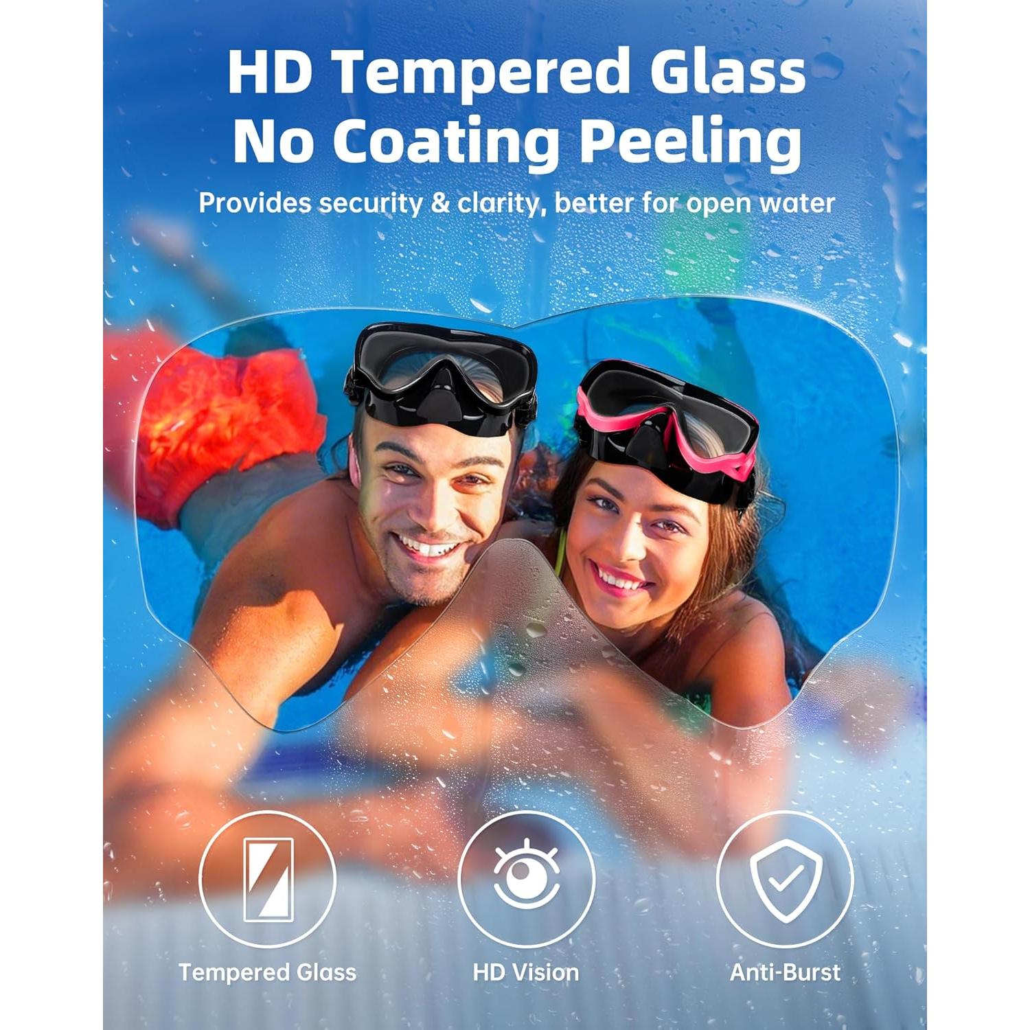 Gafas de natación VegoVia SW01 con cubierta para nariz 180°