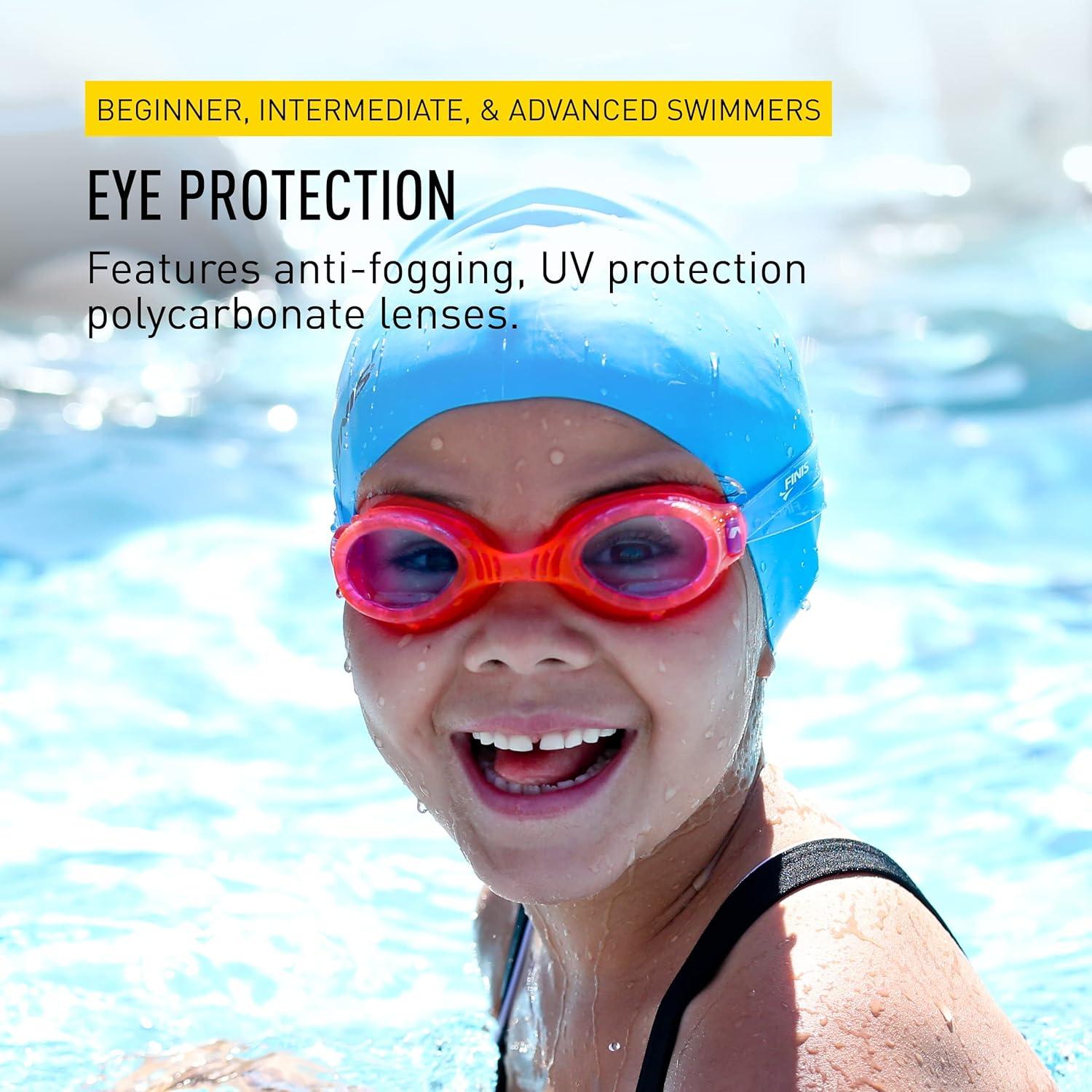 Gafas de natación FINIS H2 Jr Rosa/Aqua - Niños 3-6 años