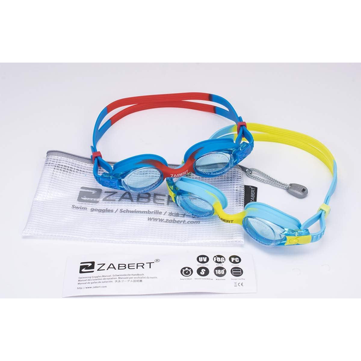 Gafas de natación ZABERT K20 para niños 3-10 años UV 400