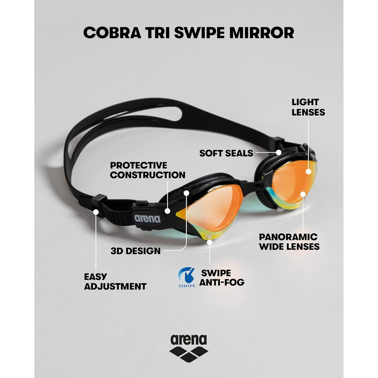 Gafas de Natación Unisex ARENA Cobra Tri Swipe Espejo