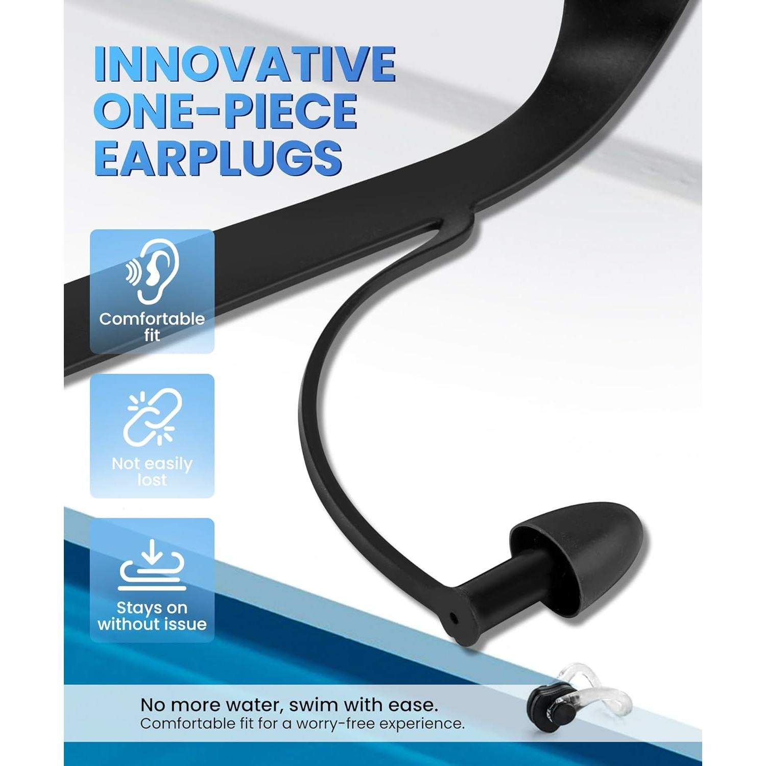 Gafas de Natación UV400 Adultos - Antiempañante y Sin Fugas