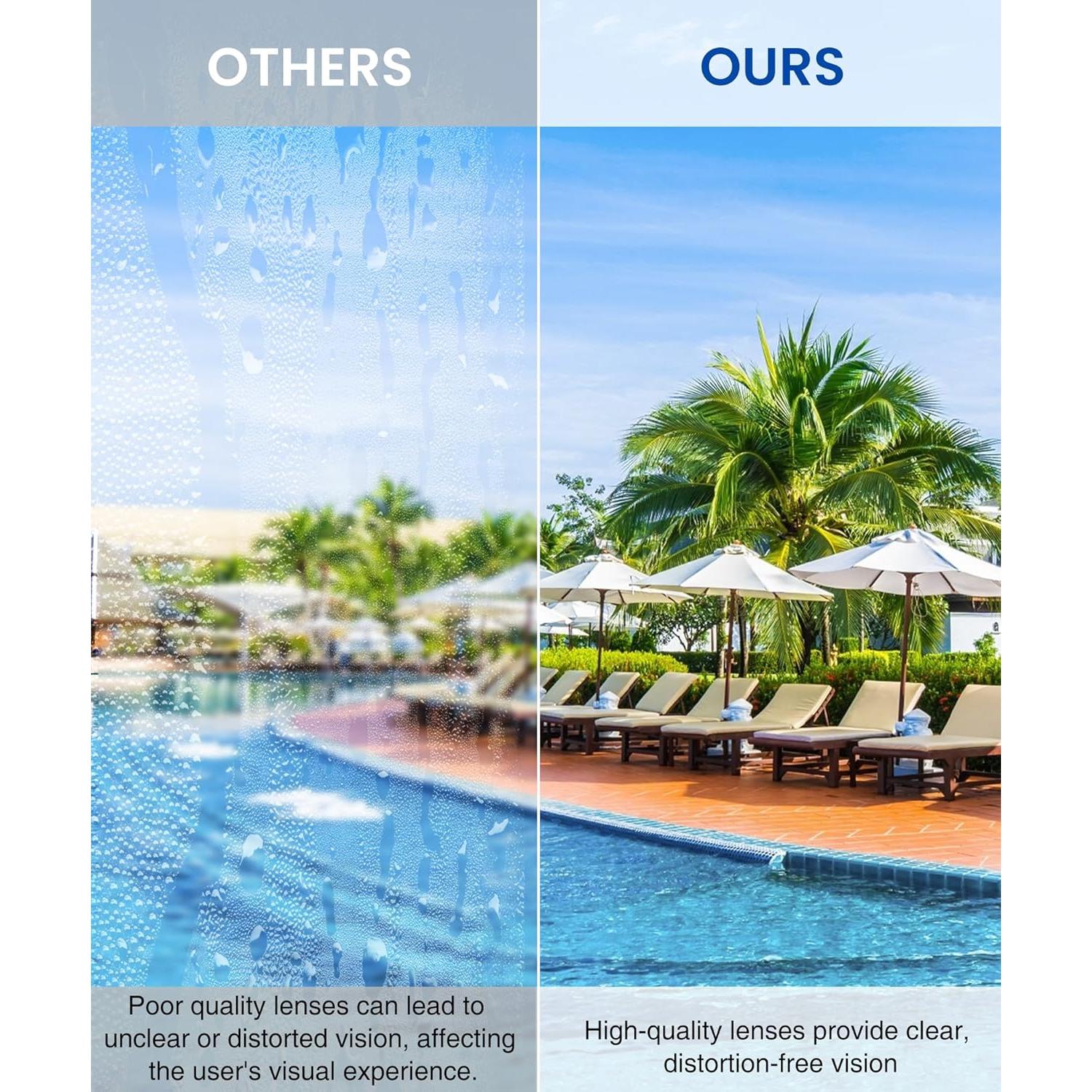 Gafas de Natación UV400 Adultos - Antiempañante y Sin Fugas