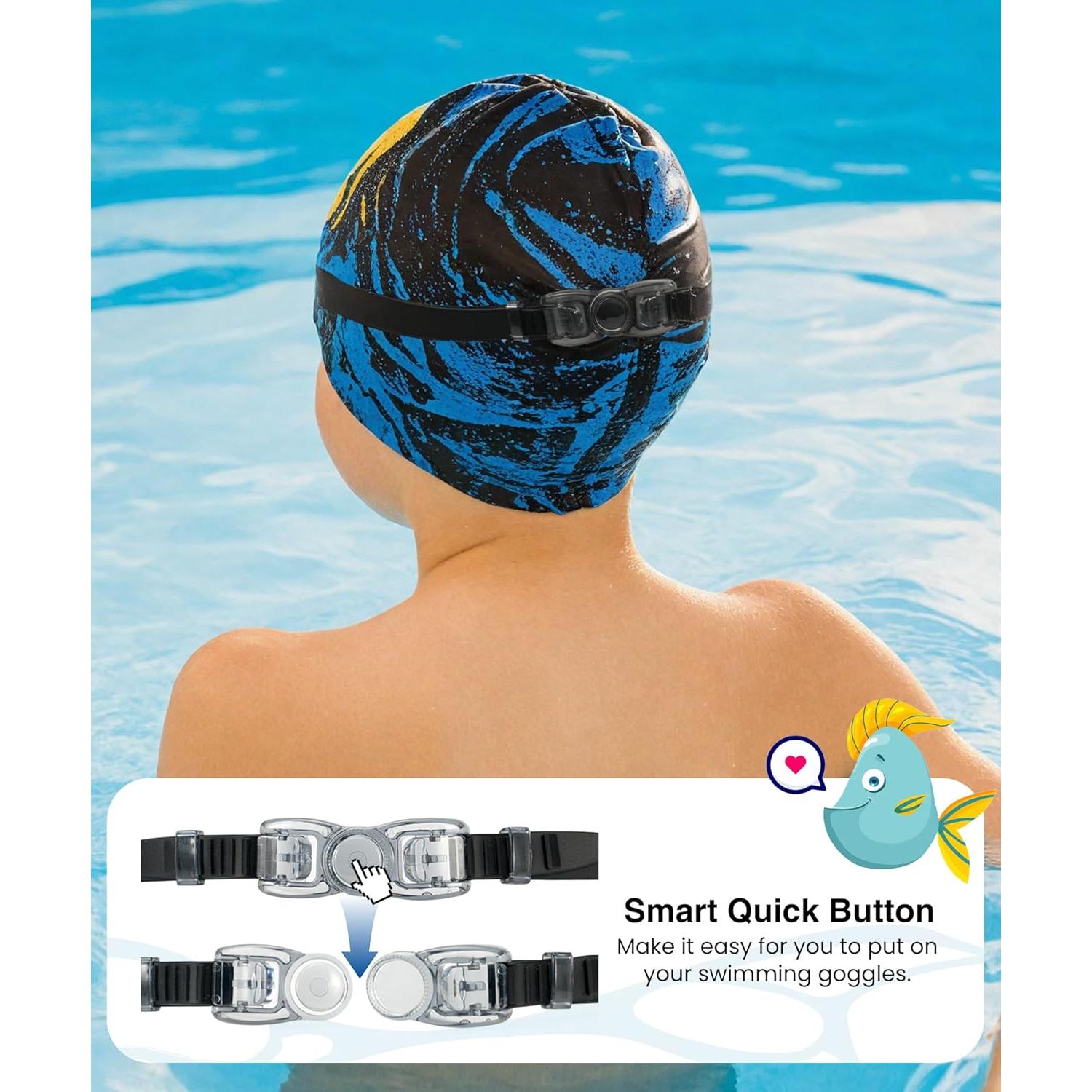 Gafas de natación NSSIW para niños 6-14 años, 3 paquetes