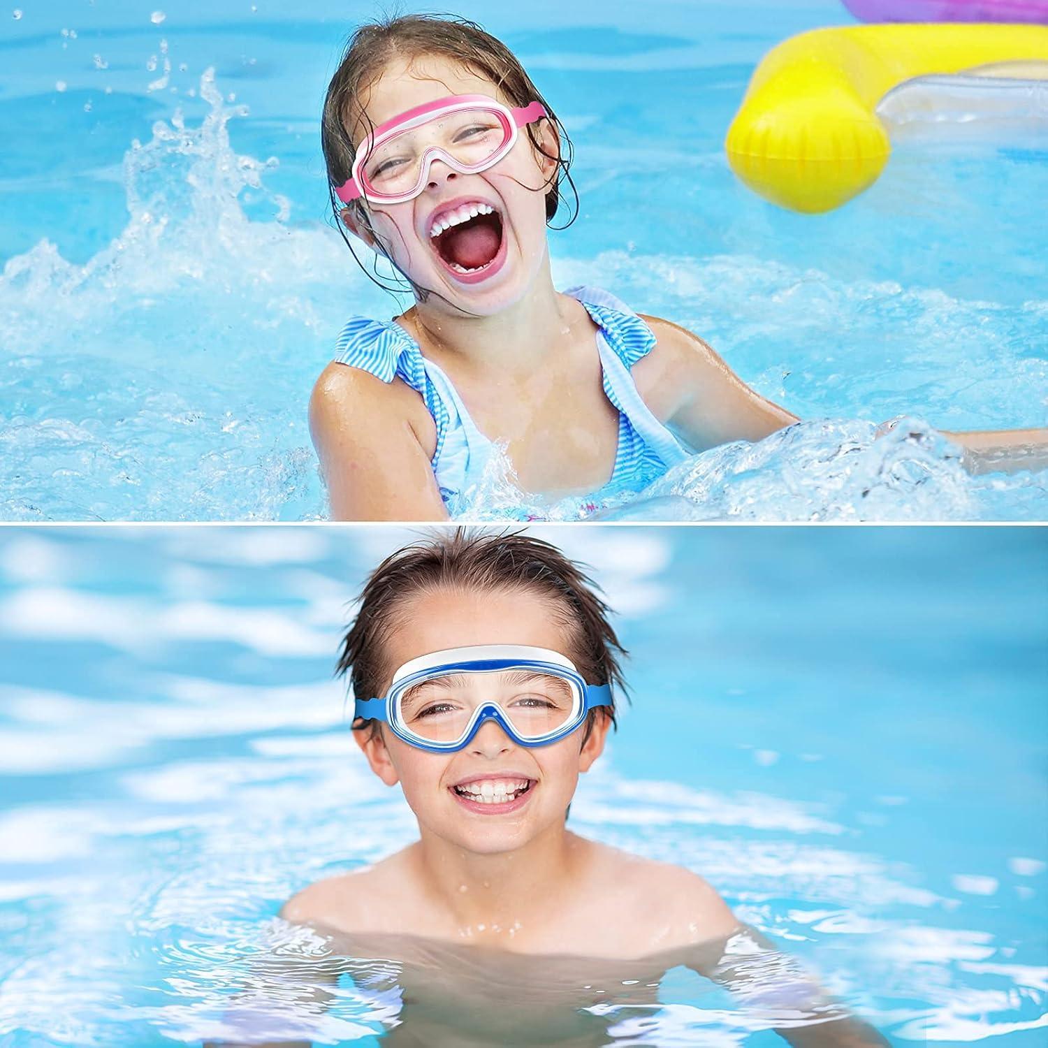 Gafas de natación COOLOO para niños 3-15 años, 2 paquetes