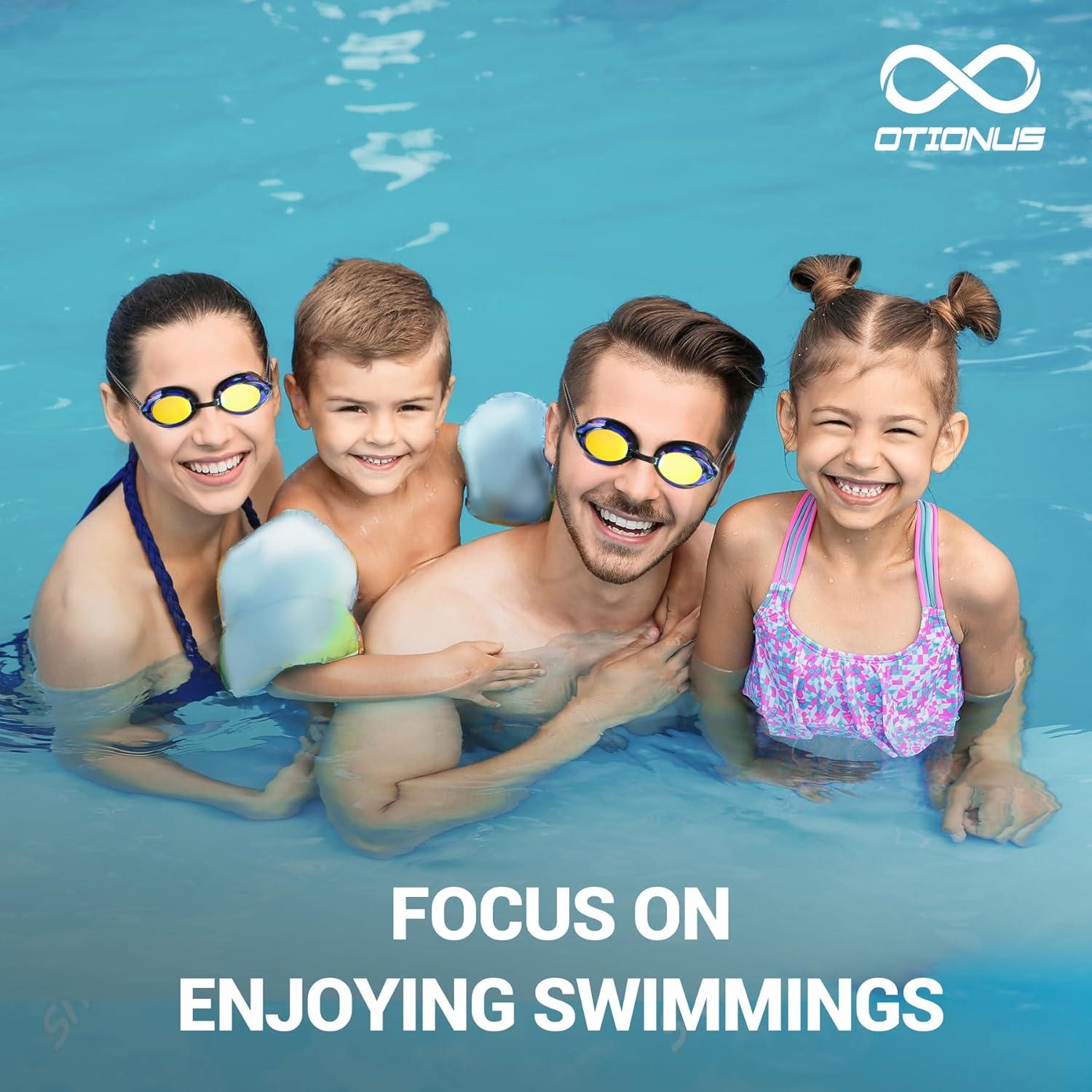 Gafas de natación Otionus unisex con correa elástica y lentes UV