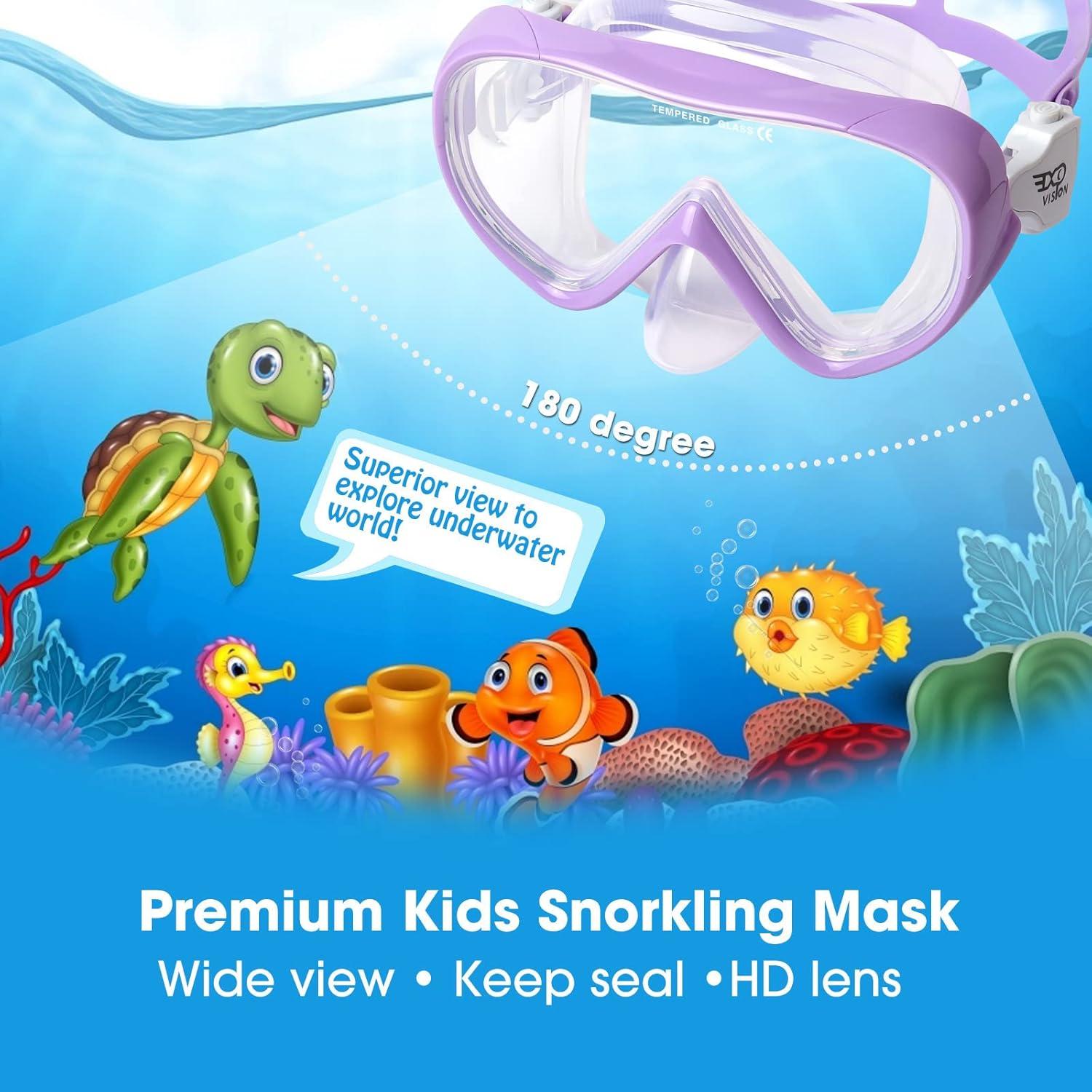 Máscara de Buceo para Niños EXP VISION 1700k Antivaho