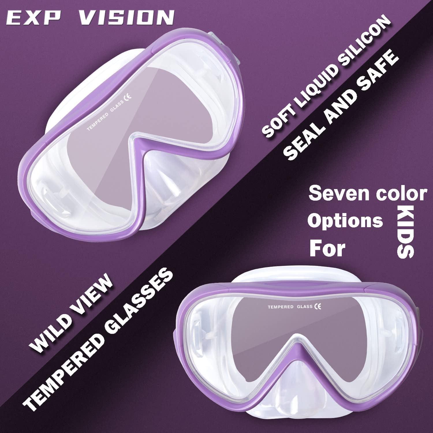 Máscara de Buceo para Niños EXP VISION 1700k Antivaho