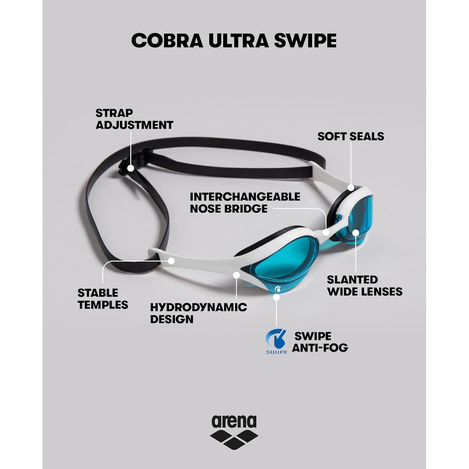 Gafas de Natación Arena Cobra Ultra Swipe Unisex Anti-Vaho