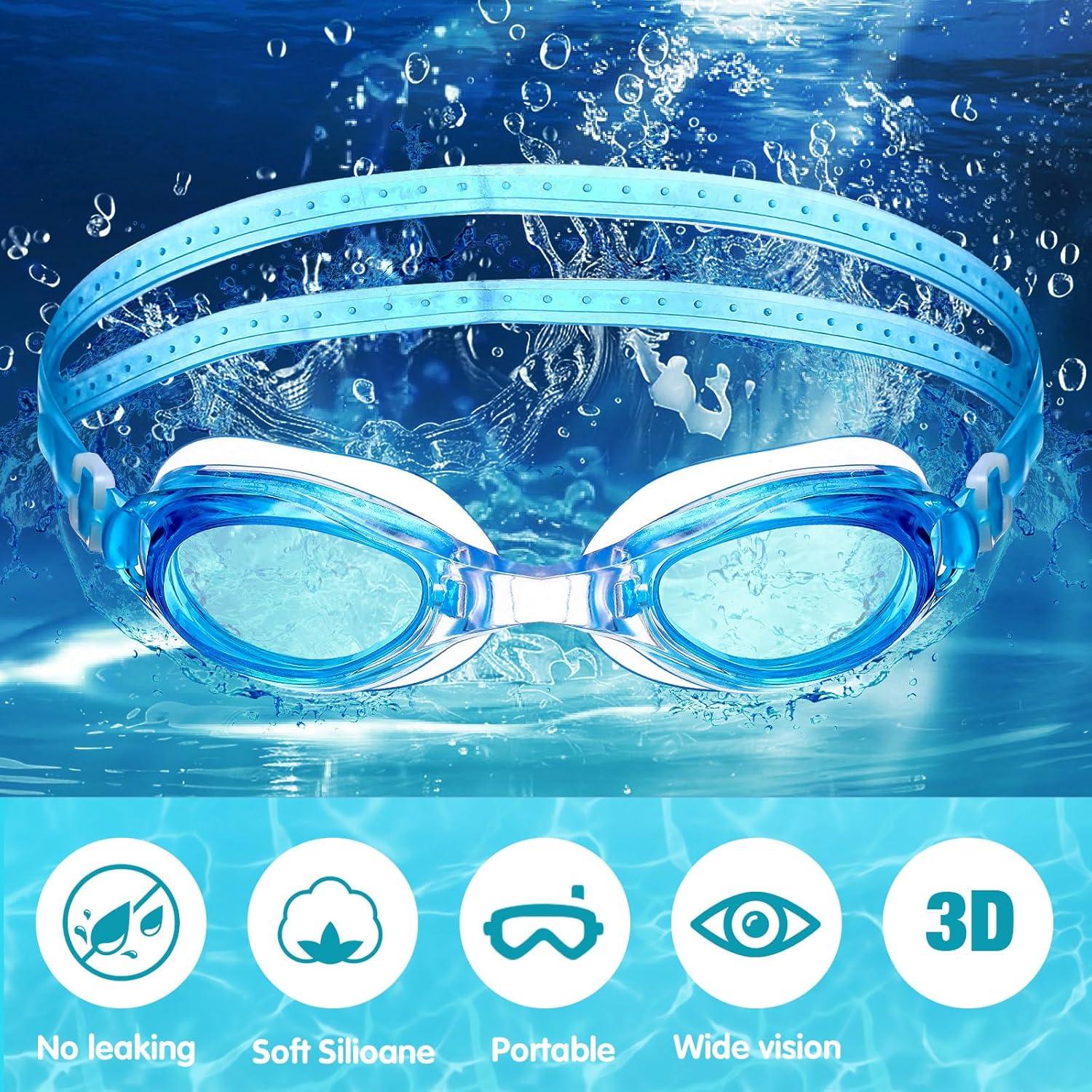 Paquete de 30 Gafas de Natación Macarrie con Tapones y Clip
