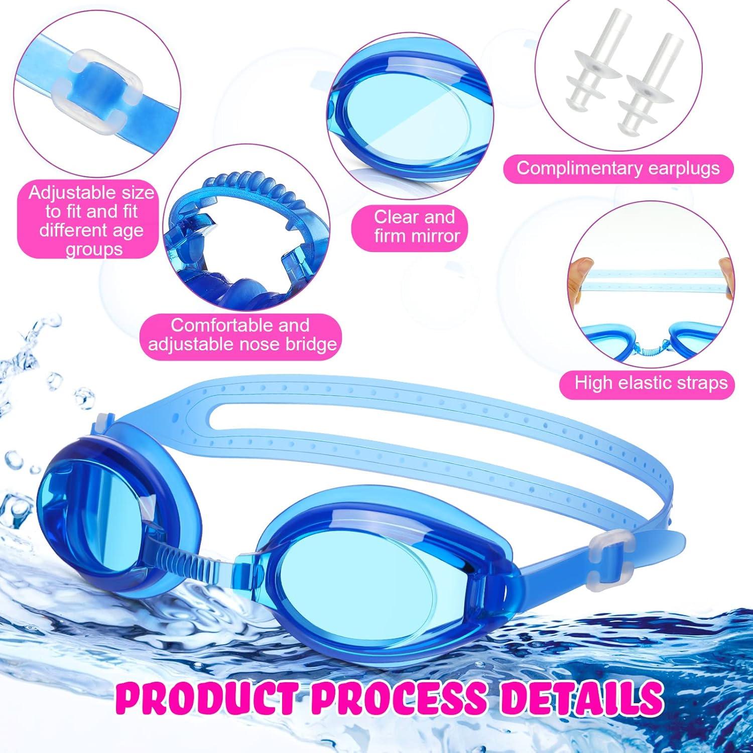 Paquete 40 Gafas de Natación Macarrie para Niños 5-14 Años