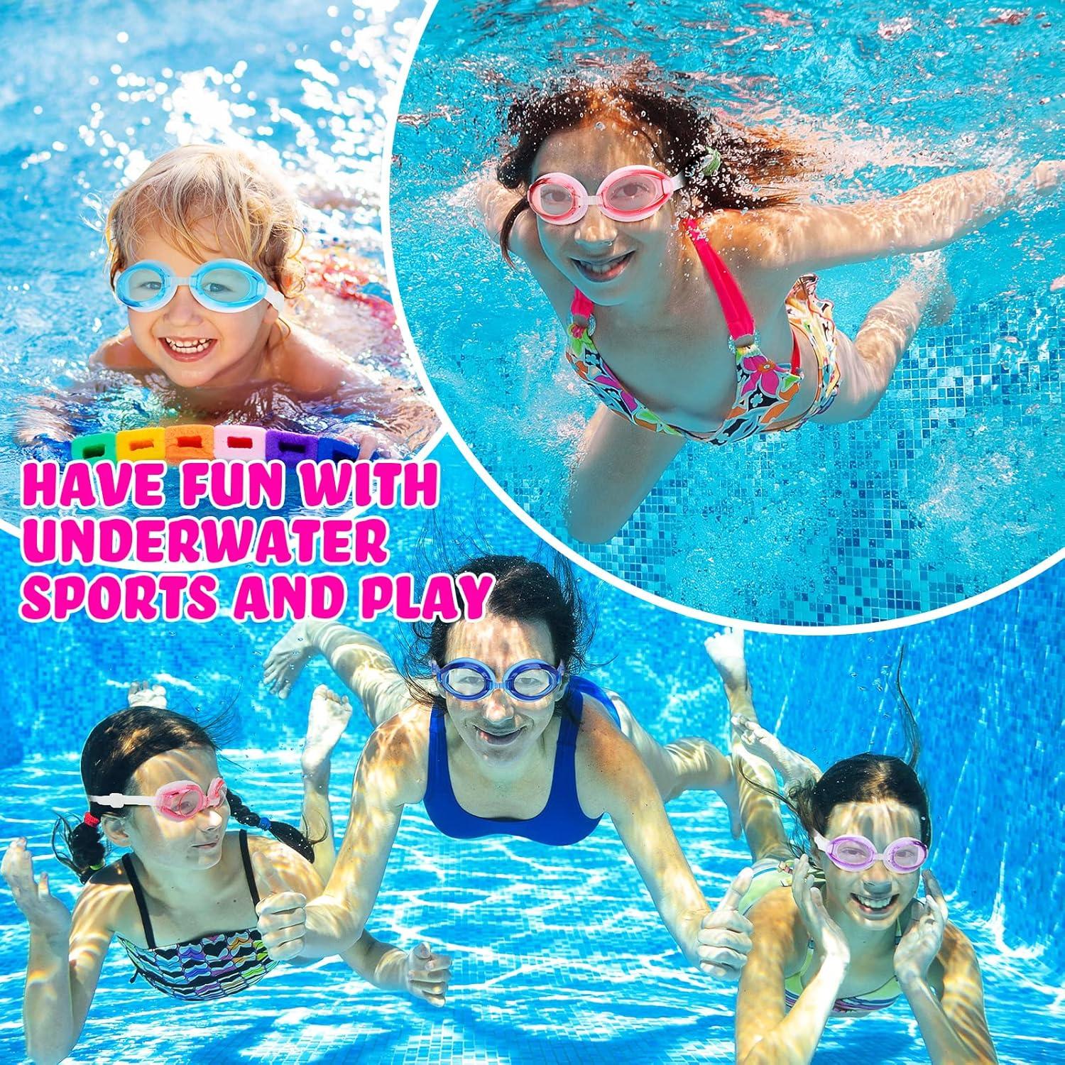 Paquete 40 Gafas de Natación Macarrie para Niños 5-14 Años