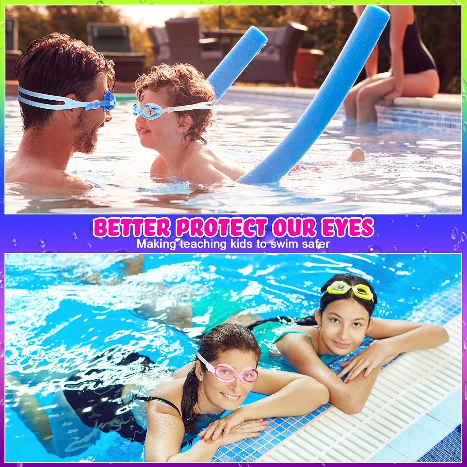 Paquete 40 Gafas de Natación Macarrie para Niños 5-14 Años