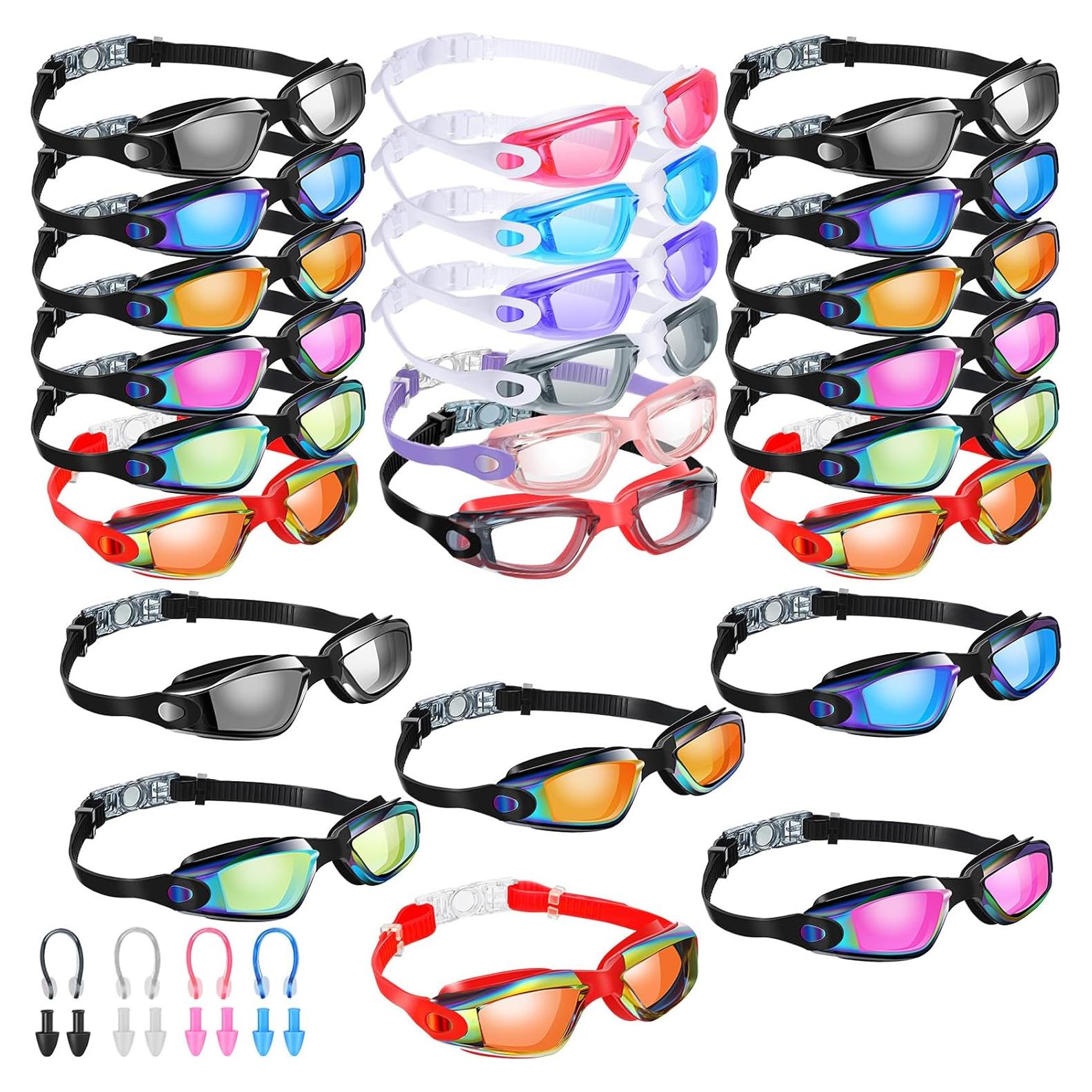 Paquete de 24 Gafas de Natación Konohan Antivaho Silicona