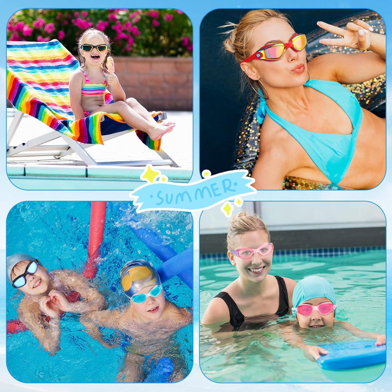 Paquete de 24 Gafas de Natación Konohan Antivaho Silicona