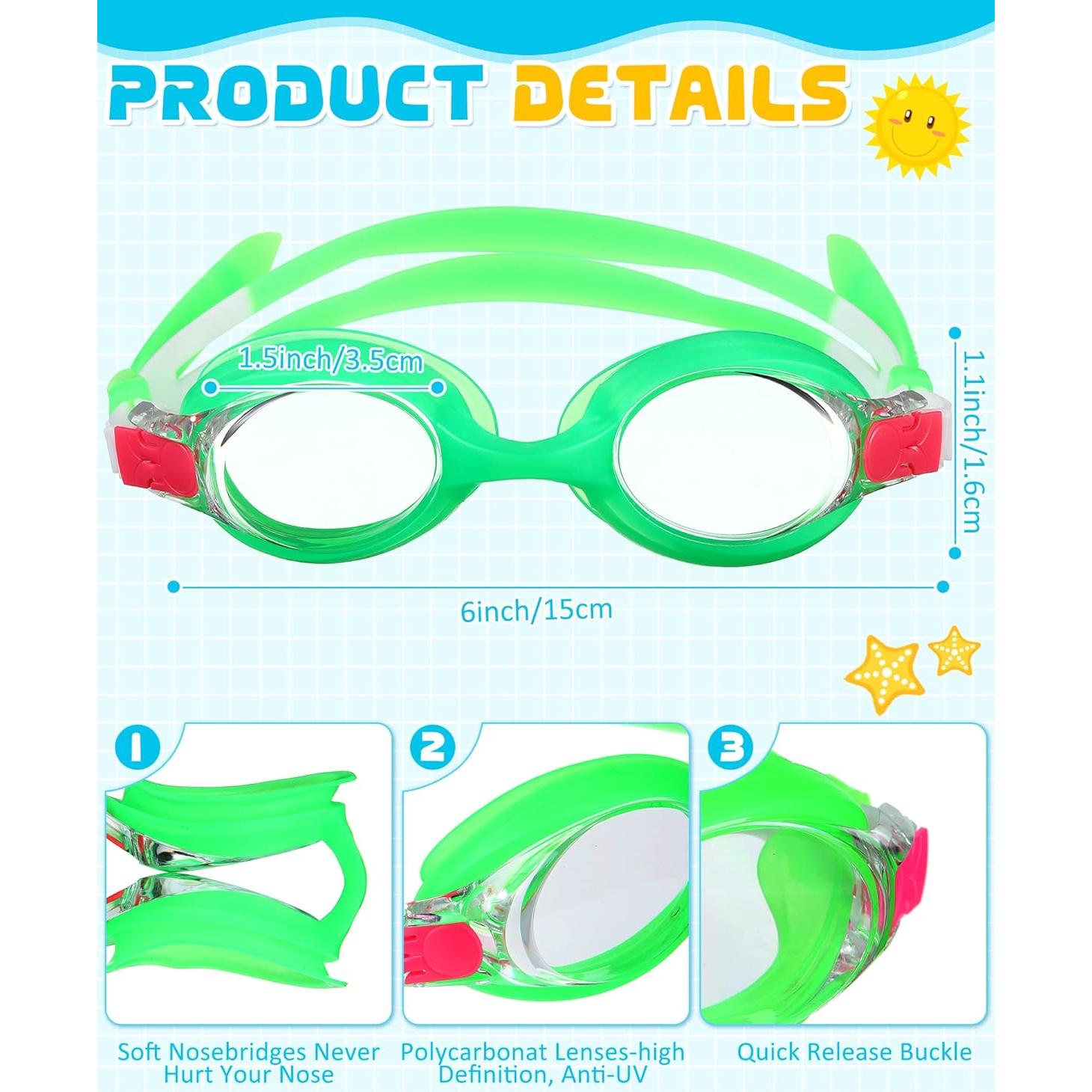 Gafas de Natación Hoteam para Niños 24 Pares Anti-Vaho