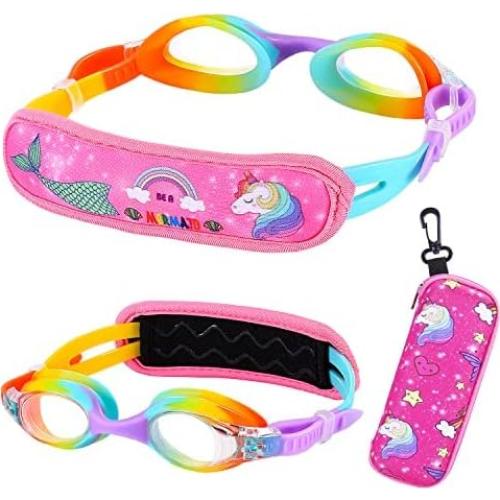 Gafas de natación para niños RUIGAO 2 a 6 años con correa