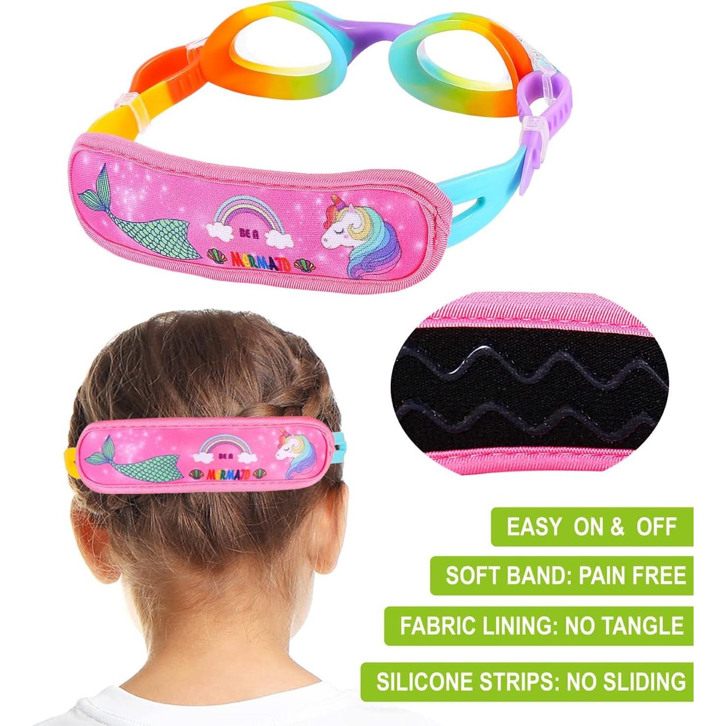 Gafas de natación para niños RUIGAO 2 a 6 años con correa