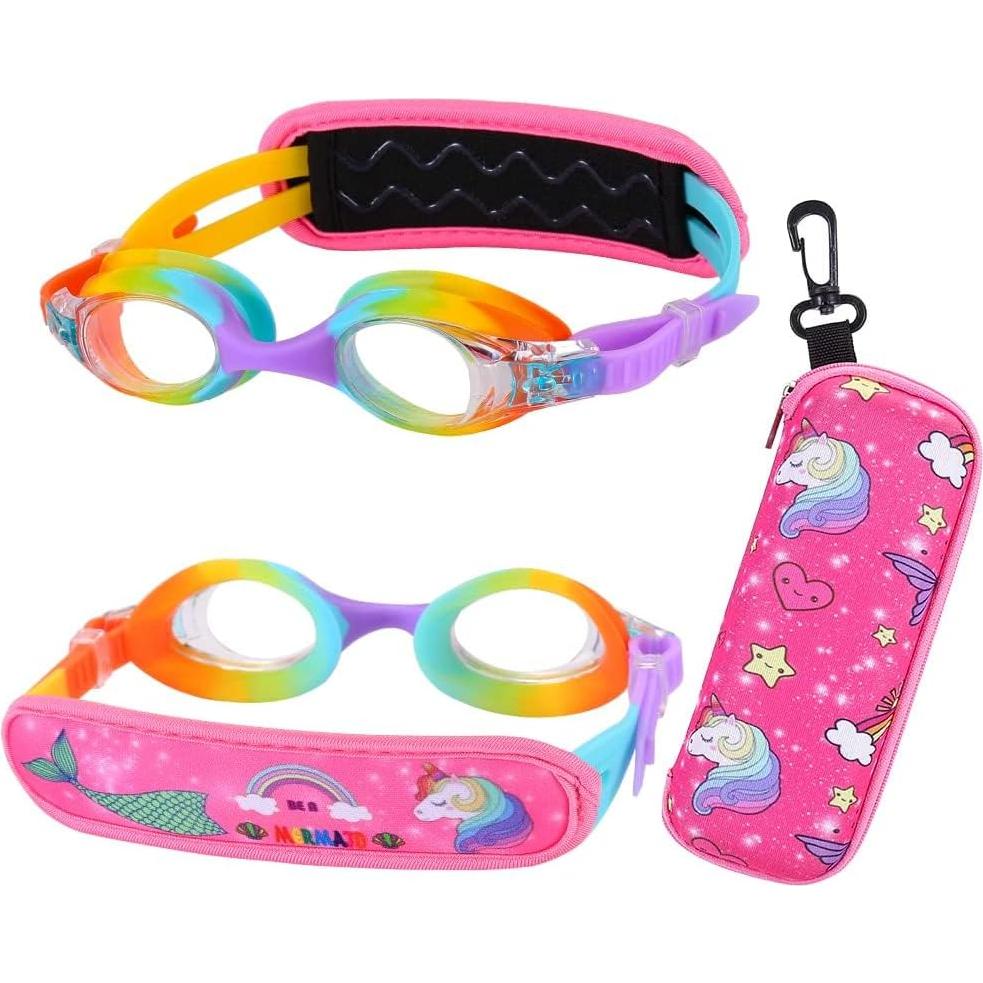 Gafas de natación para niños RUIGAO 2 a 6 años con correa