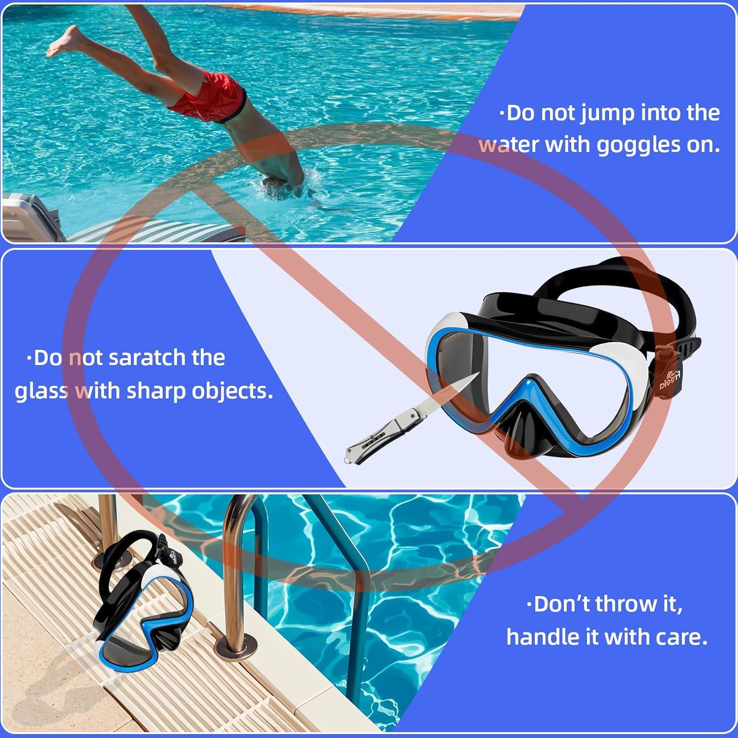 Gafas de Natación Freela Kids 4-16 Años Anti-Vaho 180°