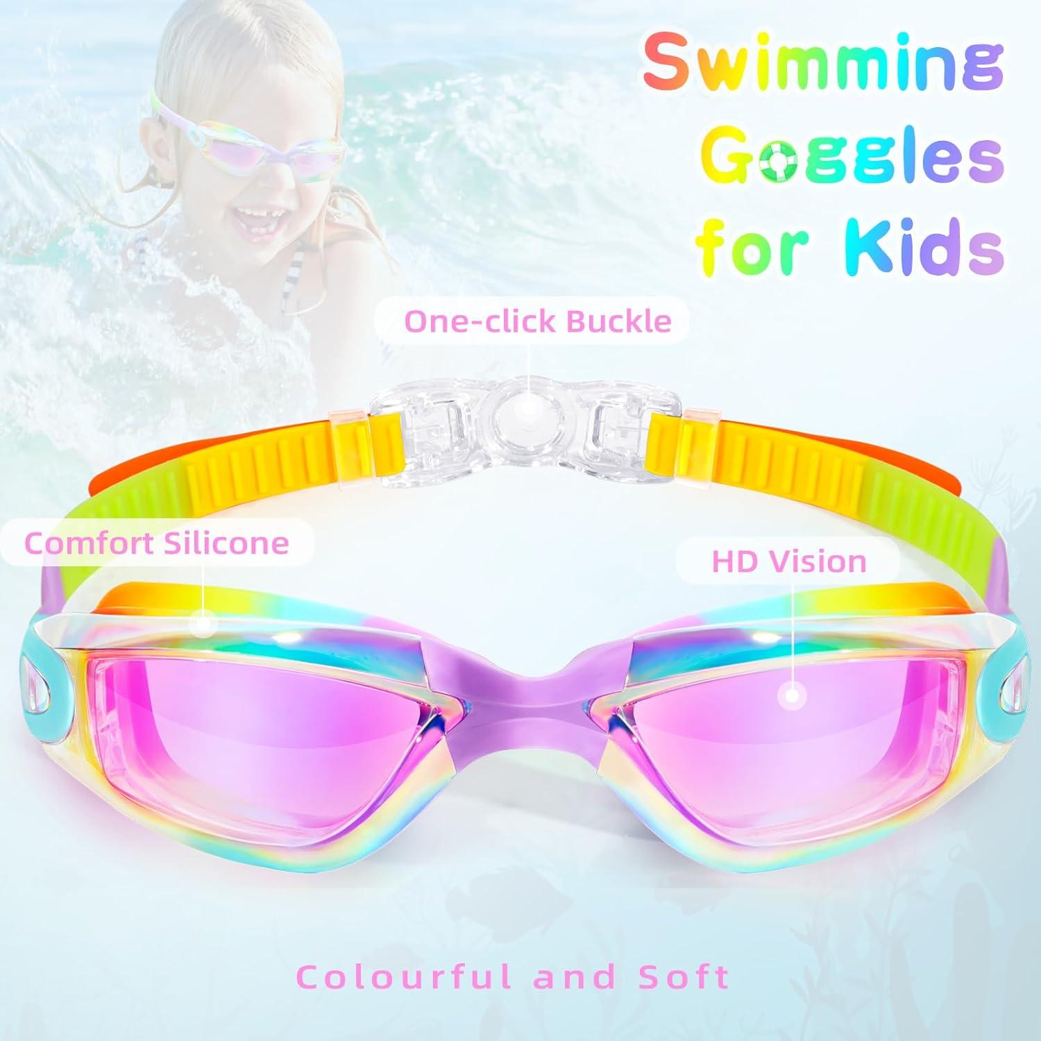 Gafas de natación Freela Kids 2 paquetes antiempañante UV