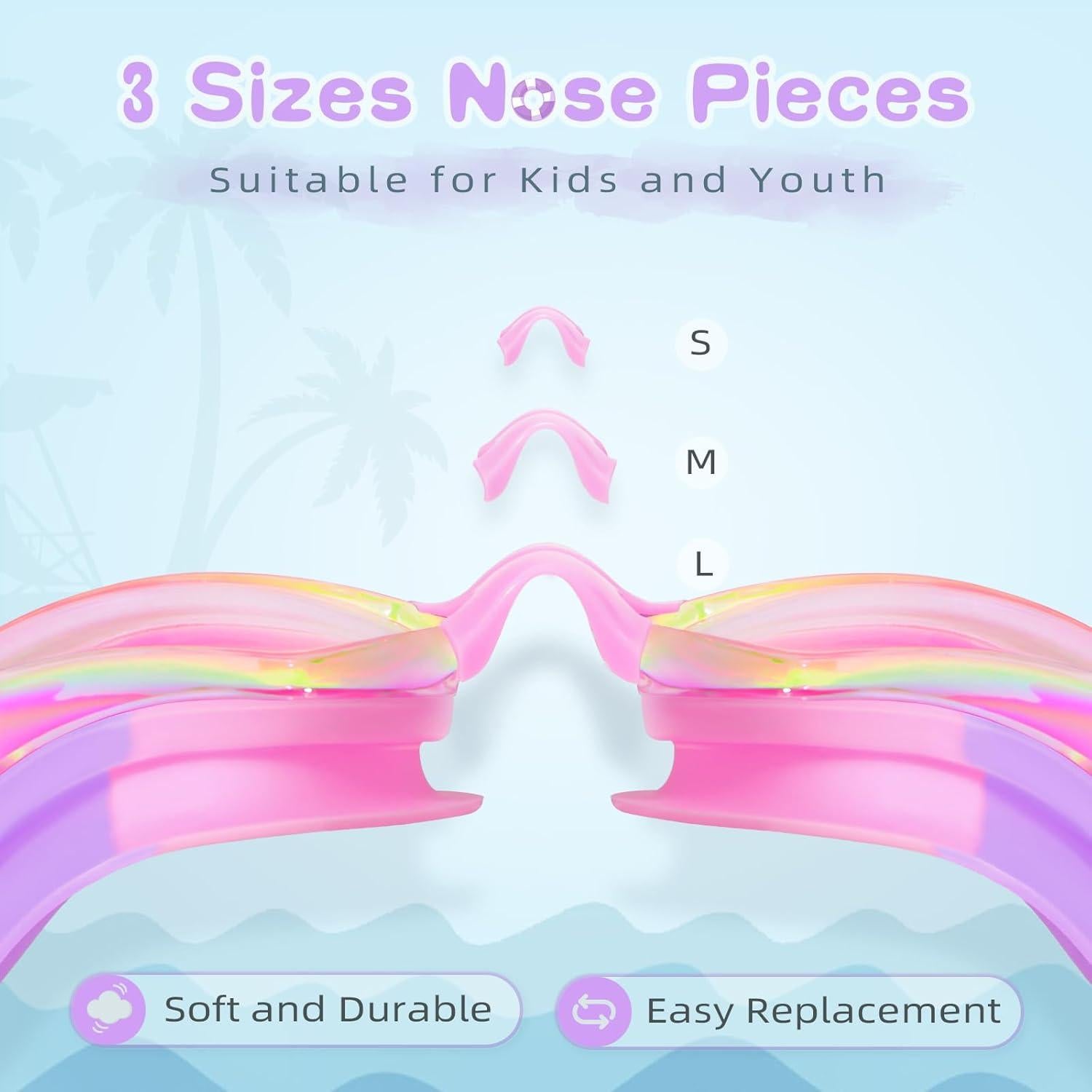 Gafas de natación Freela Kids 2 paquetes antiempañante UV