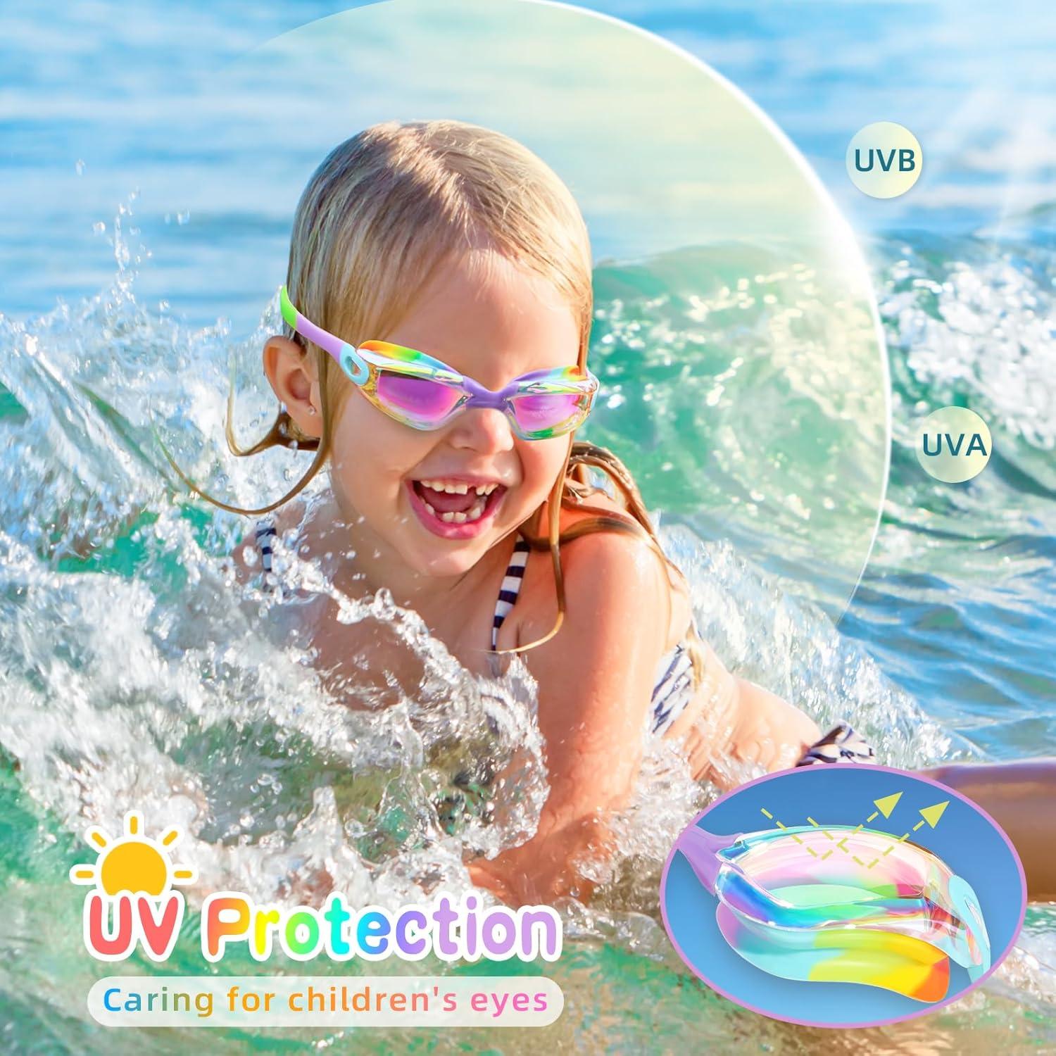 Gafas de natación Freela Kids 2 paquetes antiempañante UV