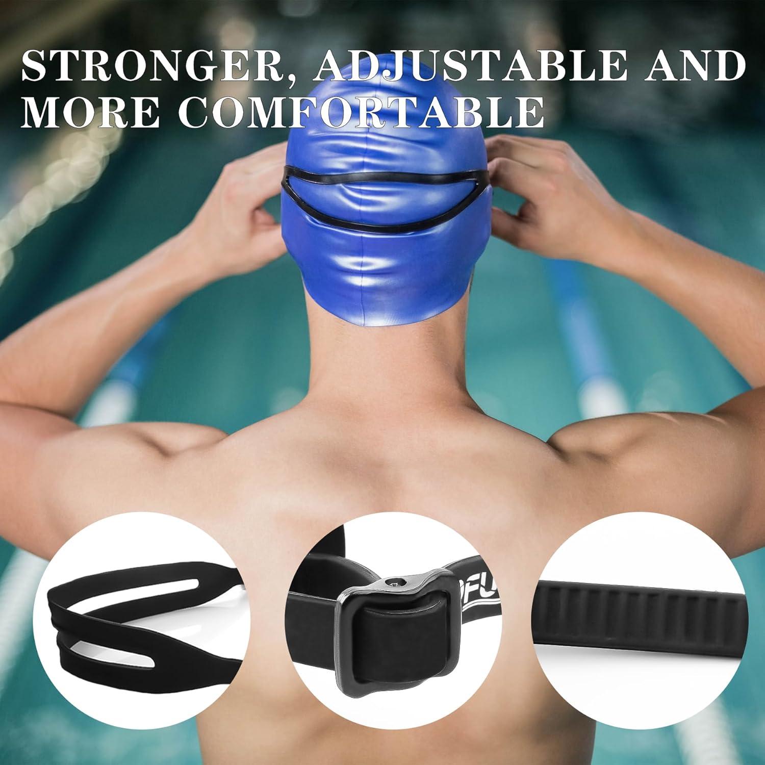 Gafas de Natación OOPFUN Adulto Unisex Anti Niebla UV 2 Lentes