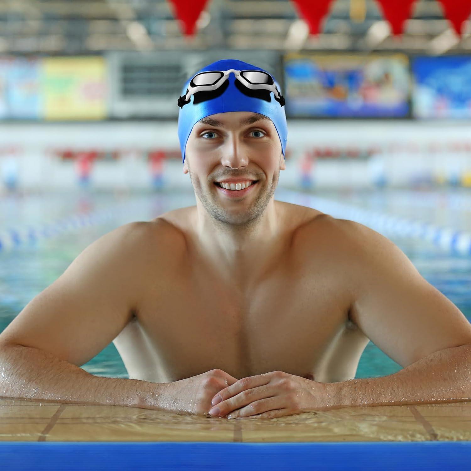 Gafas de Natación OOPFUN Adulto Unisex Anti Niebla UV 2 Lentes